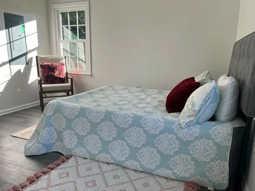 After repair by downsizing VA - bedroom